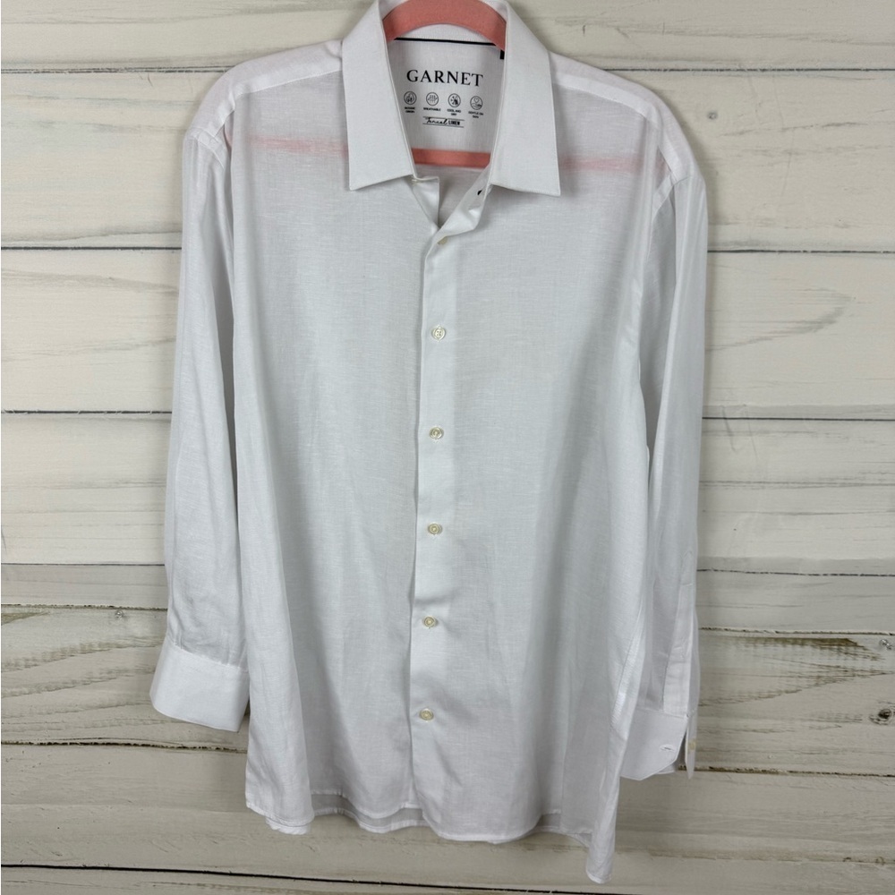 Garnet White Classic Casual Button Down Shirt